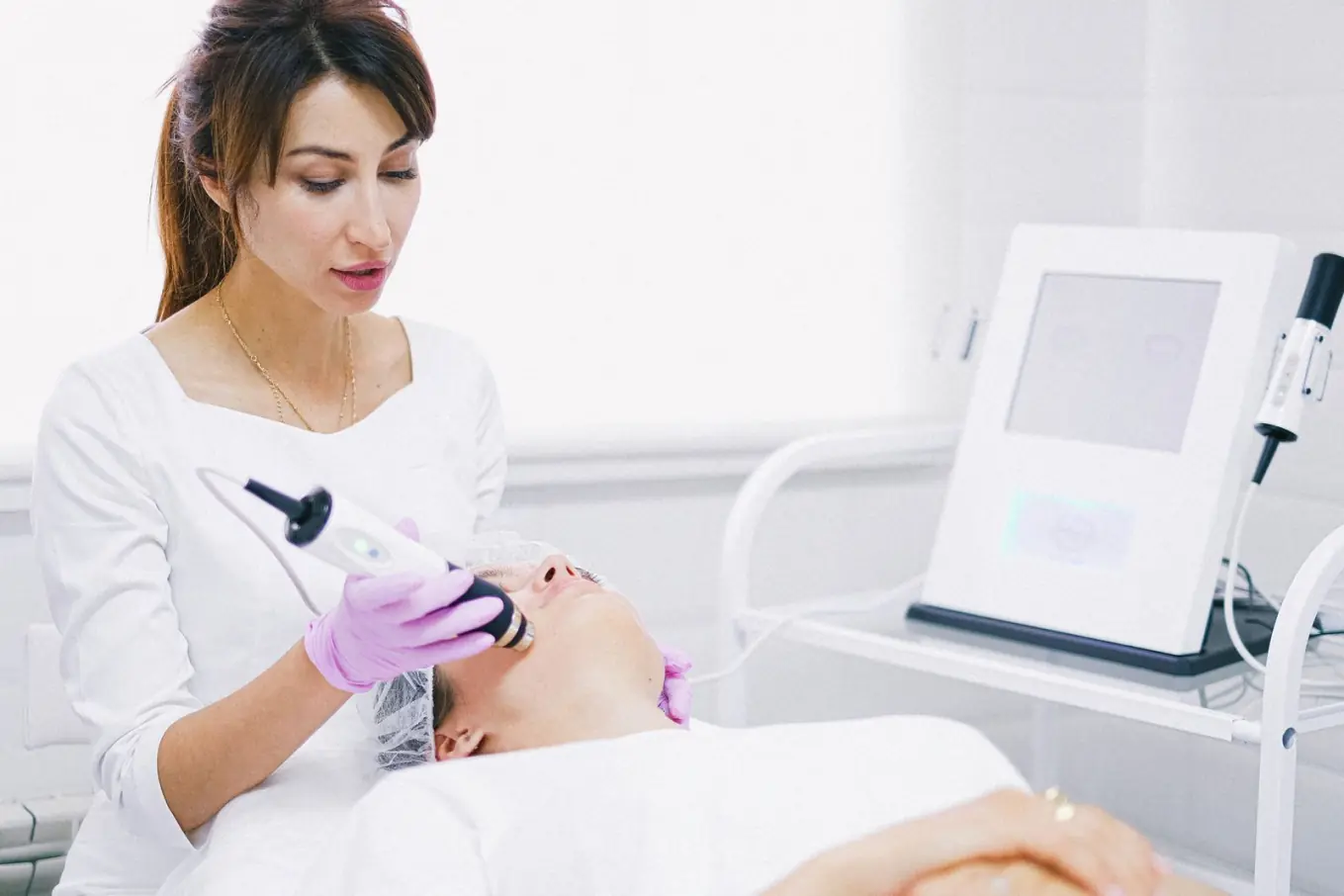 Sesión de estética facial